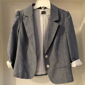 Blue Linen Blazer
